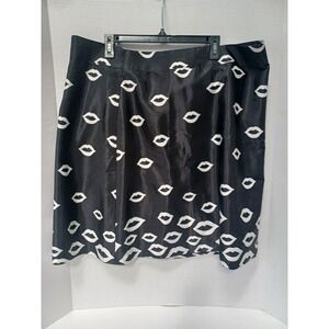 Yaly Couture Black Lips 💋 A-line skirt Custom Made to Measure‎